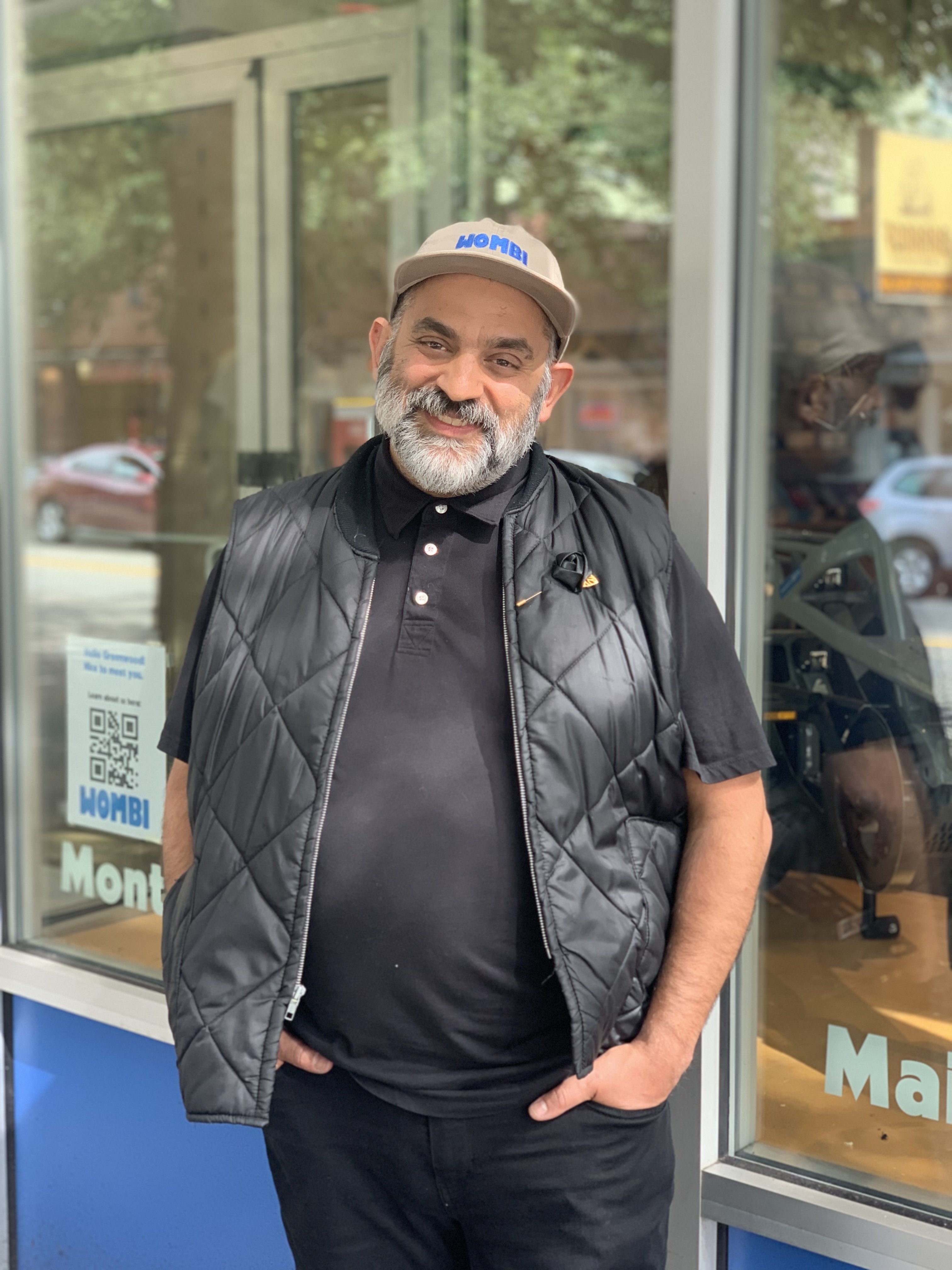 Davey Oil outside the new Seattle Wombi store